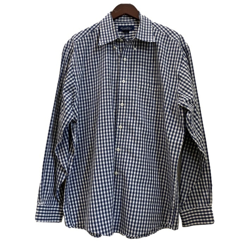 Brooks Brothers Blue and White Gingham Button-Down Shirt